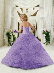 New Arrival Strapless Blue Little Girl Pageant Dress with Appliques and Ruffles