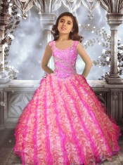 Sweet Ball gown Sweetheart Little Girl Pageant Dresswith Beading