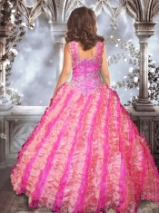 Sweet Ball gown Sweetheart Little Girl Pageant Dresswith Beading