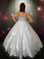 Teal Ball Gown Halter Beading Little Gril Pageant Dresses