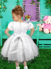 Fashionable Square Ball Gown Tea-length Flower Girl Dresses