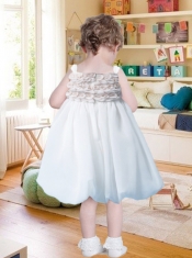 Pretty A-Line Straps Knee-length Ruffles Flower Girl Dress