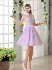 2015 Brand New Style A Line Chiffon Dama Dress