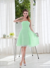 2015 Romantic One Shoulder Zipper Up Dama Dress