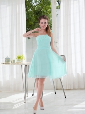 2015 Romantic One Shoulder Zipper Up Dama Dress