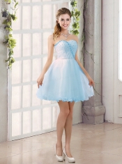 2015 Sturning Sweetheart A Line  Dama Dress with Beading