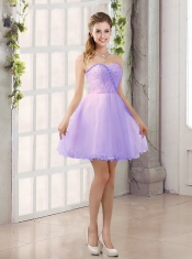 2015 Sturning Sweetheart A Line  Dama Dress with Beading