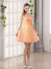 2015 Sturning Sweetheart A Line  Dama Dress with Beading