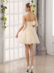 2015 Sturning Sweetheart A Line  Dama Dress with Beading