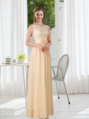 Empire Ruching 2015 Floor Length Dama Dresses