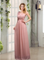 Scoop Empire Ruching 2015 Decent Dama Dresses