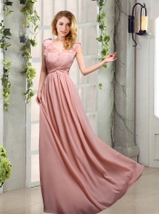 Scoop Empire Ruching 2015 Decent Dama Dresses