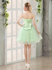 The Most Popular Strapless A Line Dama Dresses with Lace Up