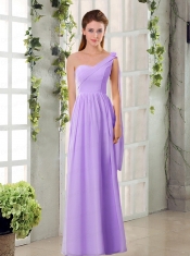 2015 Empire Chiffon Dama Dresses with Ruching