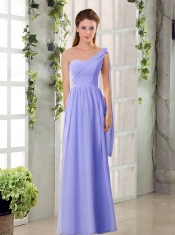 2015 Empire Chiffon Dama Dresses with Ruching