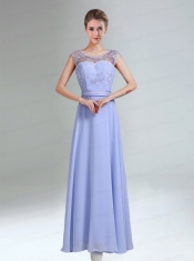 2015 Modest Belt Empire Dama Dress in Lavender