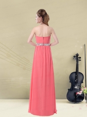 Brand New Strapless Beaded Dama Dresses Floor Length