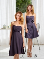 2015 Decent Sweetheart Empire Dama Dress with Ruching