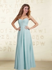 2015 Exquisite Sweetheart Chiffon Ruching Dama Dress
