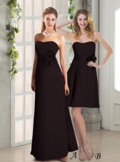 2015 Sweetheart Dama Dress with Hand Made Flowers