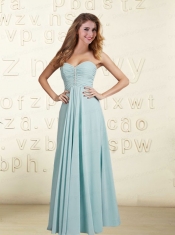 2015 Sweetheart Ruching Dama Dress in Apple Green