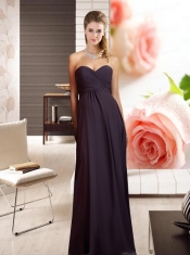 Empire Chiffon 2015 Cheap Dama Dress with Ruching