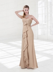 Empire Sweetheart Ruching Knee Length Dama Dresses for 2015
