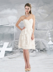 New Style Empire Sweetheart 2015 Ruching Dama Dress