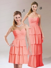 Perfect Empire Sweetheart Ruching Dama Dress for 2015