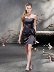 2015 Elegant Sweetheart Short Taffeta Dama Dresses