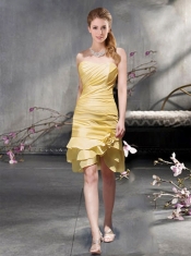 2015 Elegant Sweetheart Short Taffeta Dama Dresses