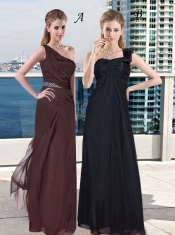 2015 Luxurious One Shoulder Sleeveless Paillette Dama Dress