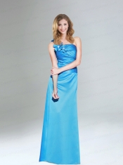2015 New Arrival One Shoulder Column Dama Dress
