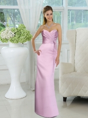 2015 Popular Floor Length Dama Dresses with Ruching