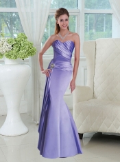 Classical Lavender Trumpet Bridesmaid Dresses for 2015