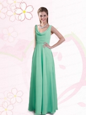 Empire One Shoulder Ruching Dama Dress for 2015