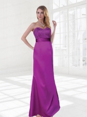 Sweetheart Asymmetrical  Column Elegent Dama Dresses For 2015