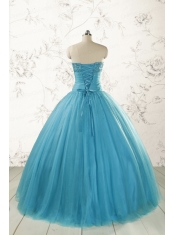 2015 Best Strapless Quinceanera Dresses with Beading