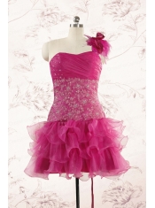 2015 Cheap Appliques Quinceanera Dresses in Fuchsia