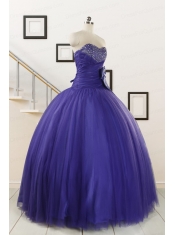 2015 Elegant Sweetheart Quinceanera Dresses with Bowknot