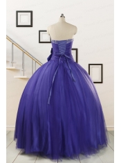 2015 Elegant Sweetheart Quinceanera Dresses with Bowknot