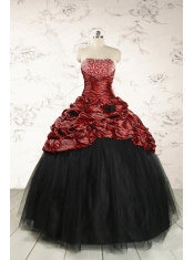 2015 Exclusive Ball Gown Multi-color Leopard Quinceanera Dress