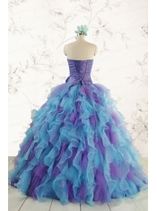 2015 New Style Multi Color Quinceanera Dresses with Beading