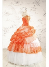 2015 Perfect Strapless Quinceanera Dresses with Beading