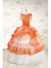 2015 Perfect Strapless Quinceanera Dresses with Beading
