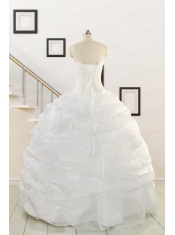 2015 Puffy Strapless New Style Beading Quinceanera Dresses