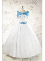 Appliques White Cheap Quinceanera Dresses with Wraps for 2015