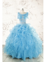 Aqua Blue Ball Gown Sweetheart Beading Sweet 16 Dresses