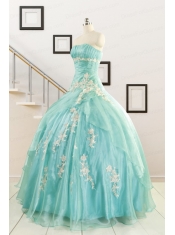 Ball Gown Sweetheart Cheap Quinceanera Dresses with Appliques