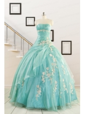 Ball Gown Sweetheart Cheap Quinceanera Dresses with Appliques